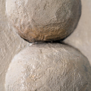 Balance Creates Power – handgemaltes Strukturbild fürs Büro mit 3D-Relief, 140 × 70 cm