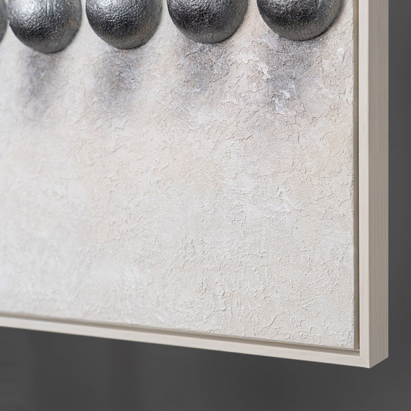 Focused Energy – handgemaltes Motivationsbild fürs Büro mit 3D-Relief, 140 × 70 cm