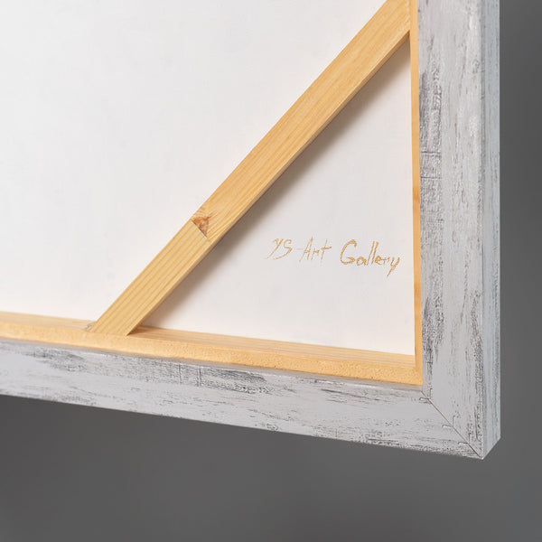 Together We Scale – handgemaltes Wandbild fürs Büro mit 3D-Relief, 140 × 70 cm