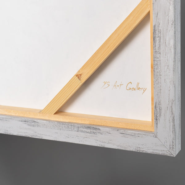 Courage Strategy – handgemaltes Motivationsbild fürs Büro mit 3D-Relief, 140 × 70 cm