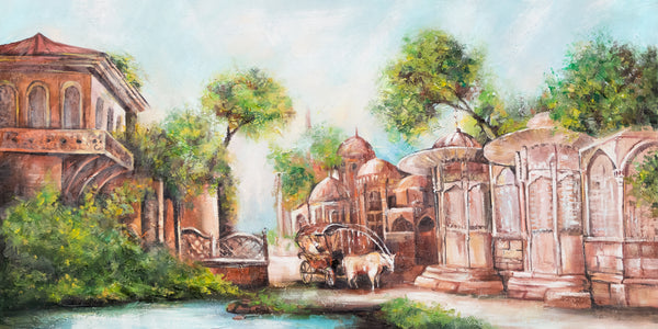 Wall art modern with frame "Urban landscape"