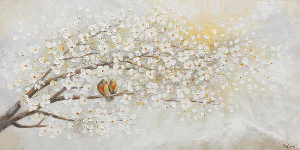 Hand-Painted Acrylic Canvas – "Traveling Fish" | Abstract Seascape Wall Art