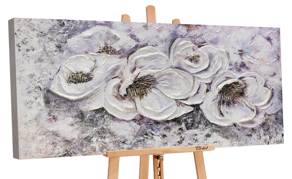 acrylbilder blumen modern