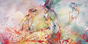 Ausdrucksvolles Leinwandbild „Heisser Sommer“ für moderne Räume