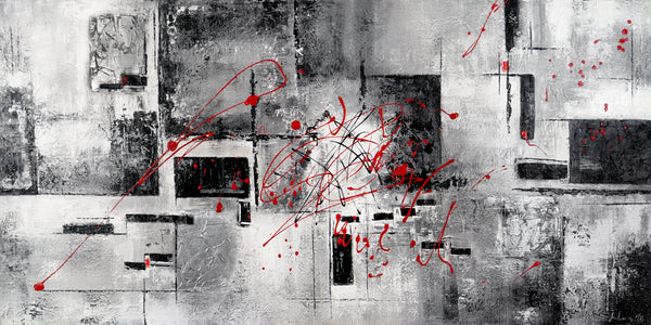 Handgemalte Kunst Struktur Acryl