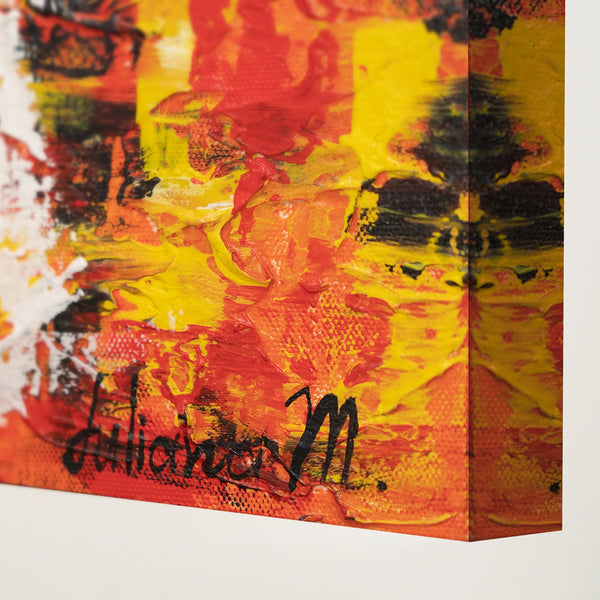 Modern bedroom pictures "Harbor" with frame Abstract