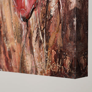 Blumen acrylbilder auf leinwand "Mohnblumen"