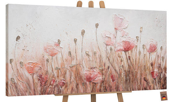 Acrylic flower painting on canvas "April"