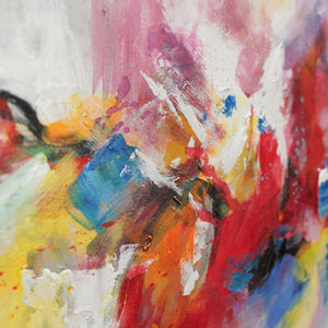 Acrylic painting on canvas: modern abstract wall art "Colorful life"