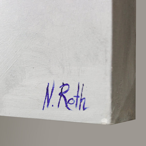 Modern artwork: hand painted wall art canvas "Galactic"