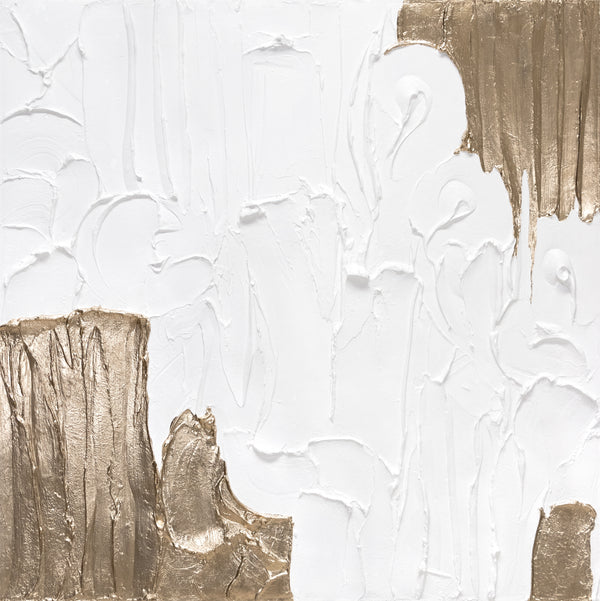 Hand painted wall art abstract "Life II" 40x40 inch