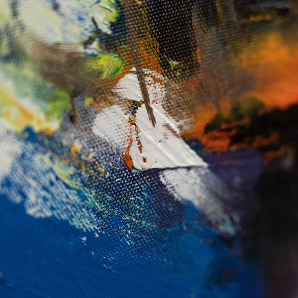 Texturierte Oberfläche mit kräftigen Farben