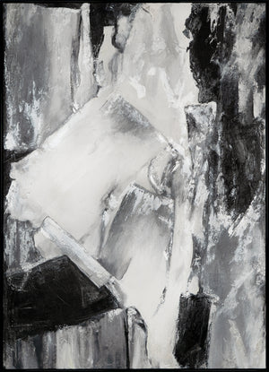 Acryl Leinwandbild Schwarz Weiß minimalistische Wandkunst