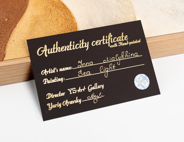 Acrylic painting with texture in the frame "Traces of Rain"