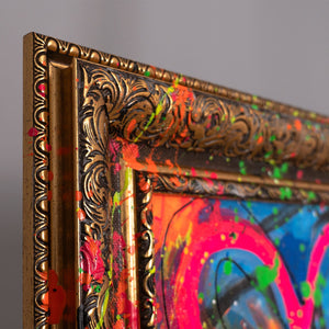 Farbenfrohe Kunst Handgemalt