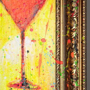 Handgemalte Acrylmalerei Figur Struktur moderne Kunst