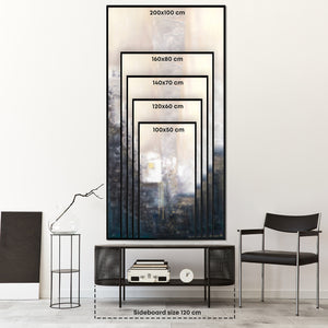 Handmade acrylic painting with frame "Ultramarine II"