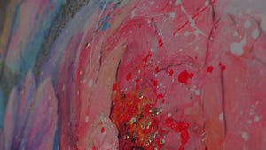 Farbintensive Wandkunst auf Leinwand – Gemälde "Melodie des Lichts"