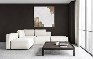 Hand painted wall art abstract "Life II" 40x40 inch