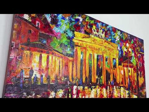 Framed cityscape wall art "Brandenburg Gate"