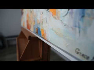 "Space and Rhythm" Acrylic Painting – Hand-Painted Urban Art on Canvas