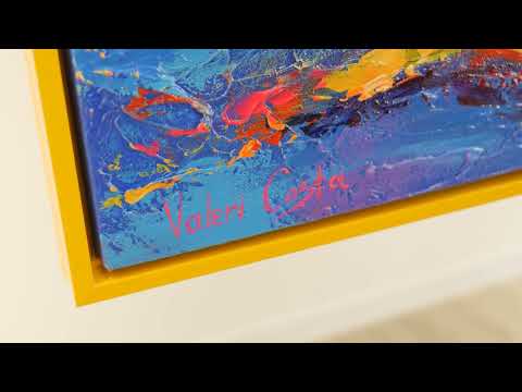 Abstract Seascape Canvas „Meer Mirage“ – Exclusive Hand-Painted Wall Art