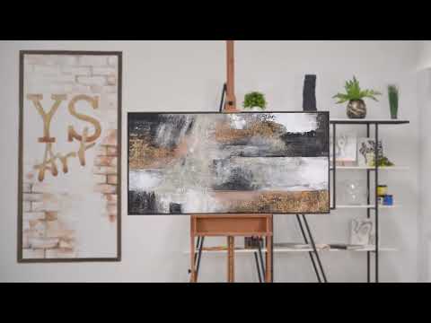 Framed unique wall art for living room "Color magic"