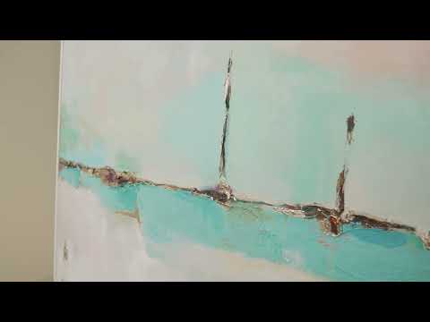 Colorful Abstract Art "Silent Harmony" – Hand-Painted Canvas in Soft Pastel Tones