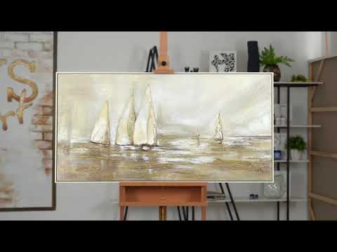 Moderne Struktur Bilder Handgemalt "Sonnenblendung"
