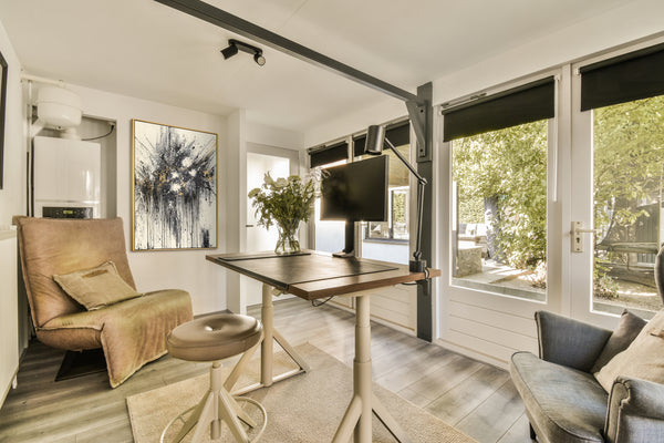 Schwarz Weiß Gold Acrylmalerei moderne Kunst Wohnzimmer