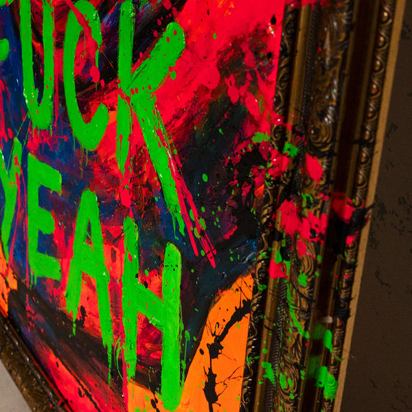 Urban Pop Art Painting Mit Text